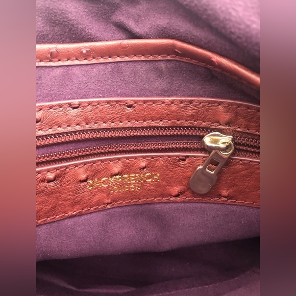 JACK FRENCH LONDON Leather Pebbled crossbody, suede-like lining - Picture 6 of 14